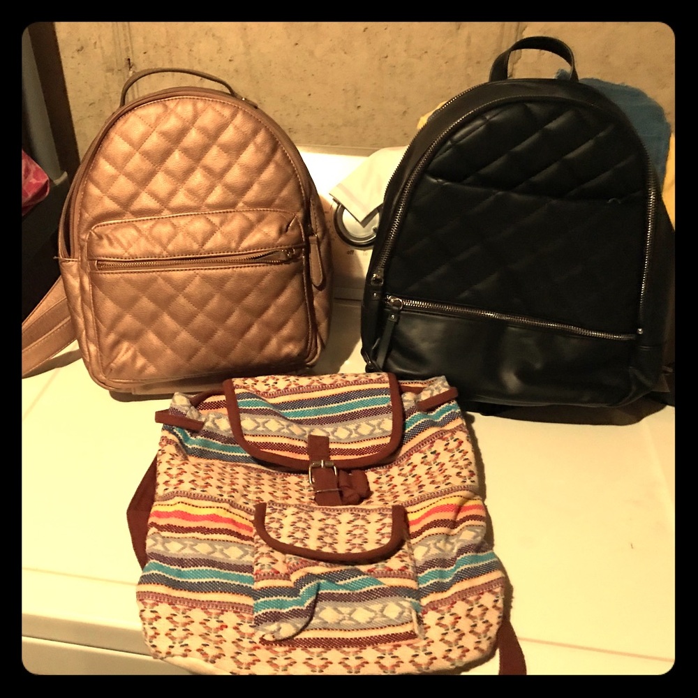 Lot of 3 “book bag” purses